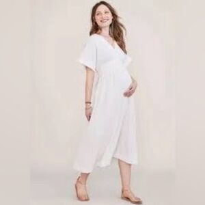 Hatch Carolina White Midi Dress
